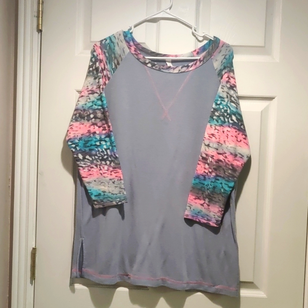 Fun neon animal print top by Honeyme